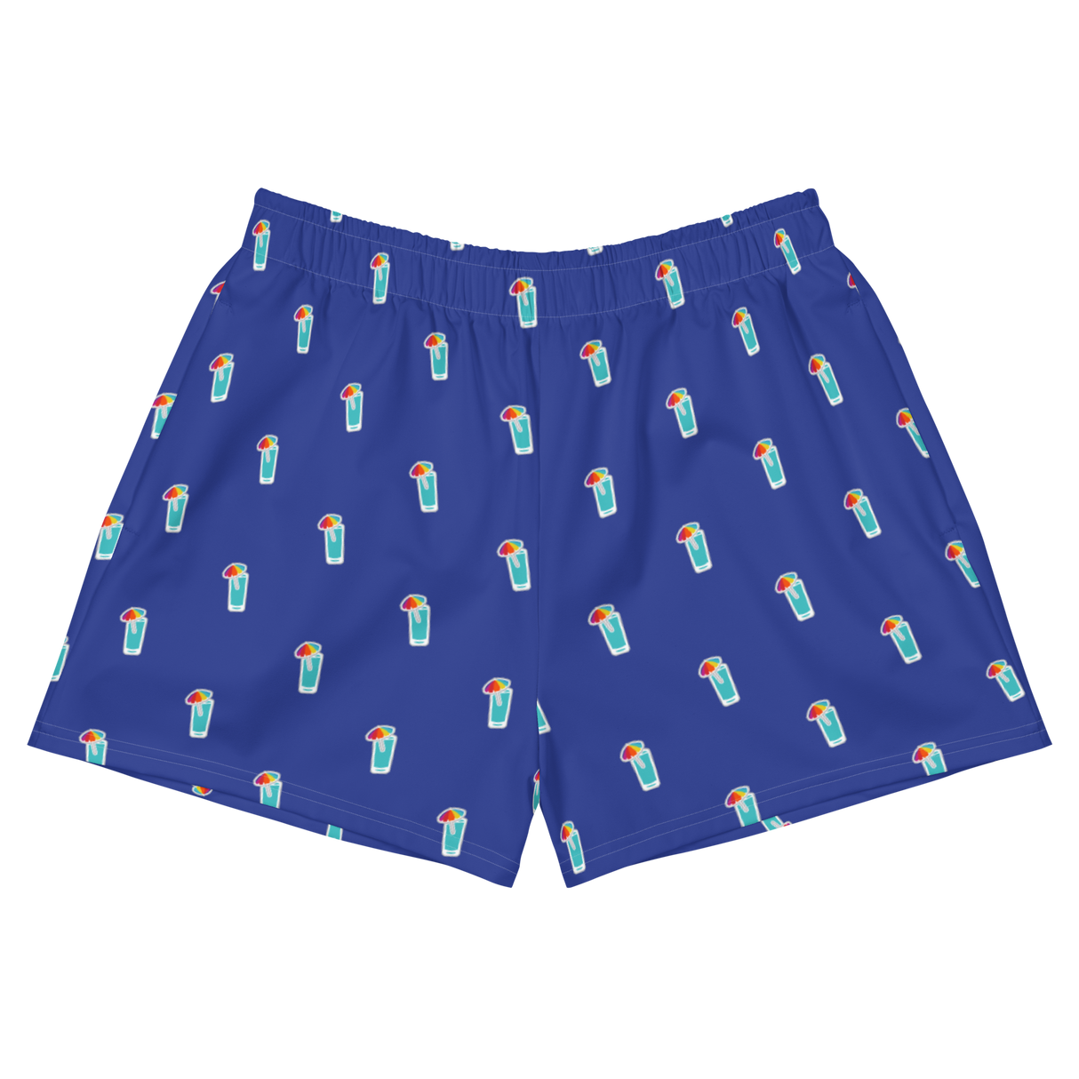 Zunzibar Cocktail Logo | Unisex Athletic Shorts (BLUE)