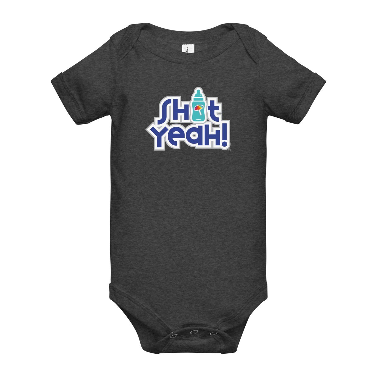 "SHIT YEAH!" Baby Onesie | Blue Logo