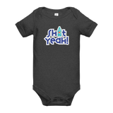 "SHIT YEAH!" Baby Onesie | Blue Logo