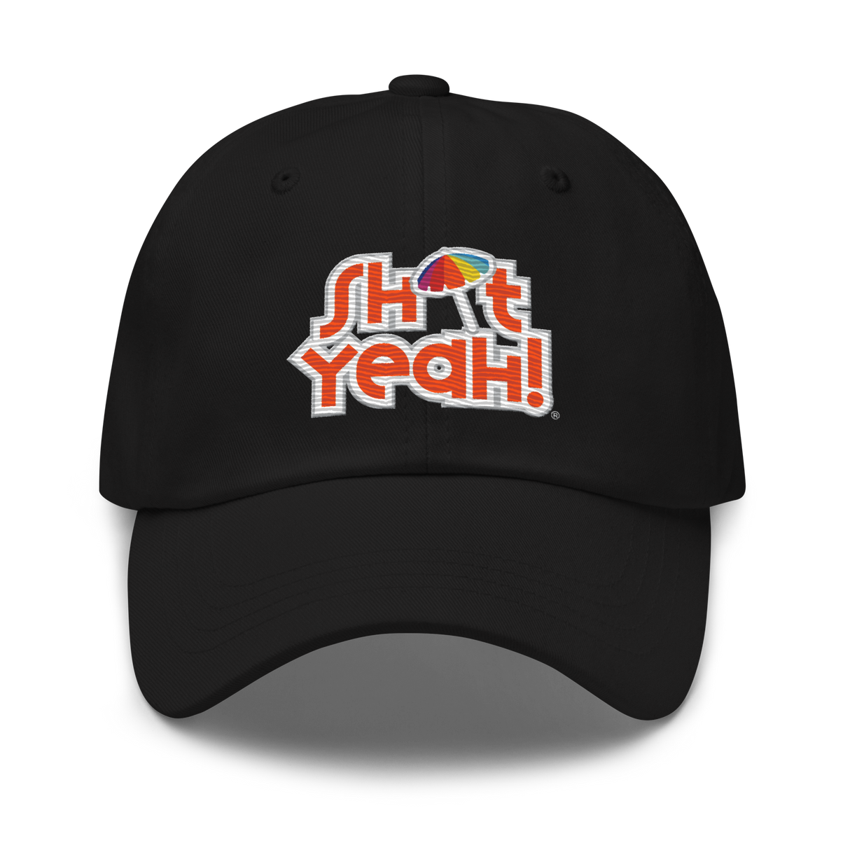 "SHIT YEAH!" Dad Hat | Orange Logo w/ Umbrella