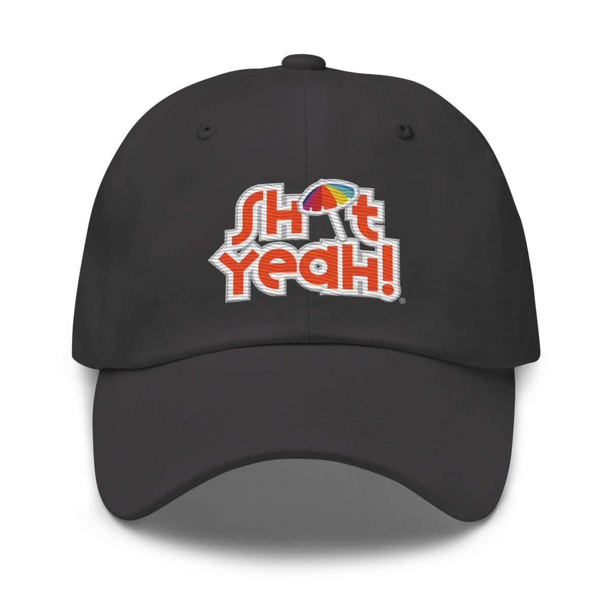 "SHIT YEAH!" Dad Hat | Orange Logo w/ Umbrella