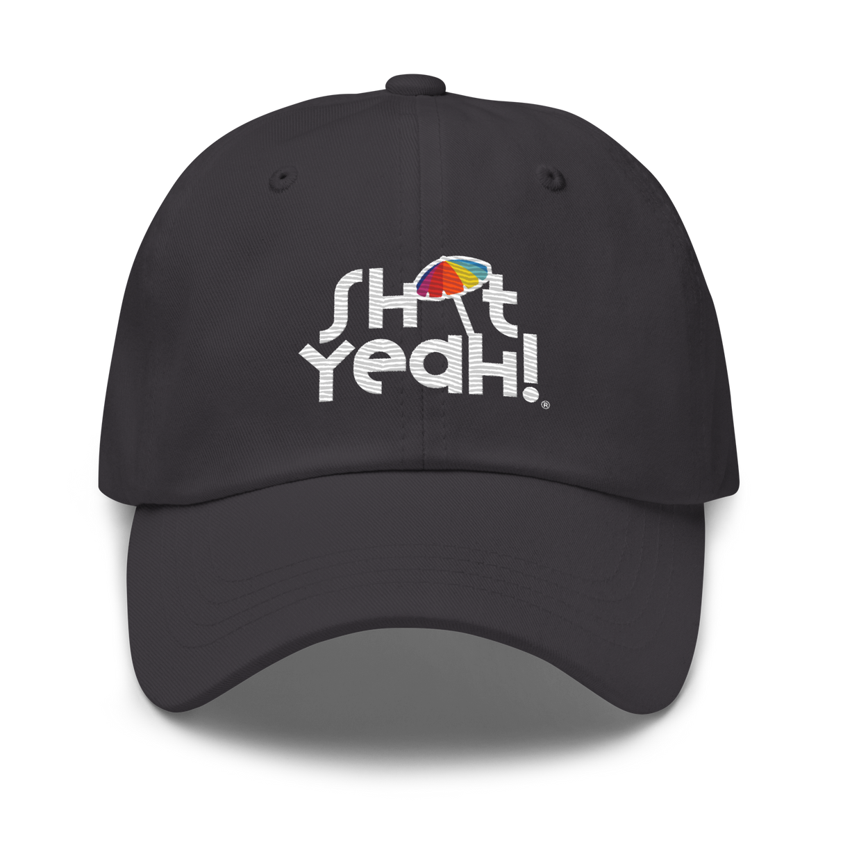 "SHIT YEAH!" Dad Hat | White Logo w/ Umbrella