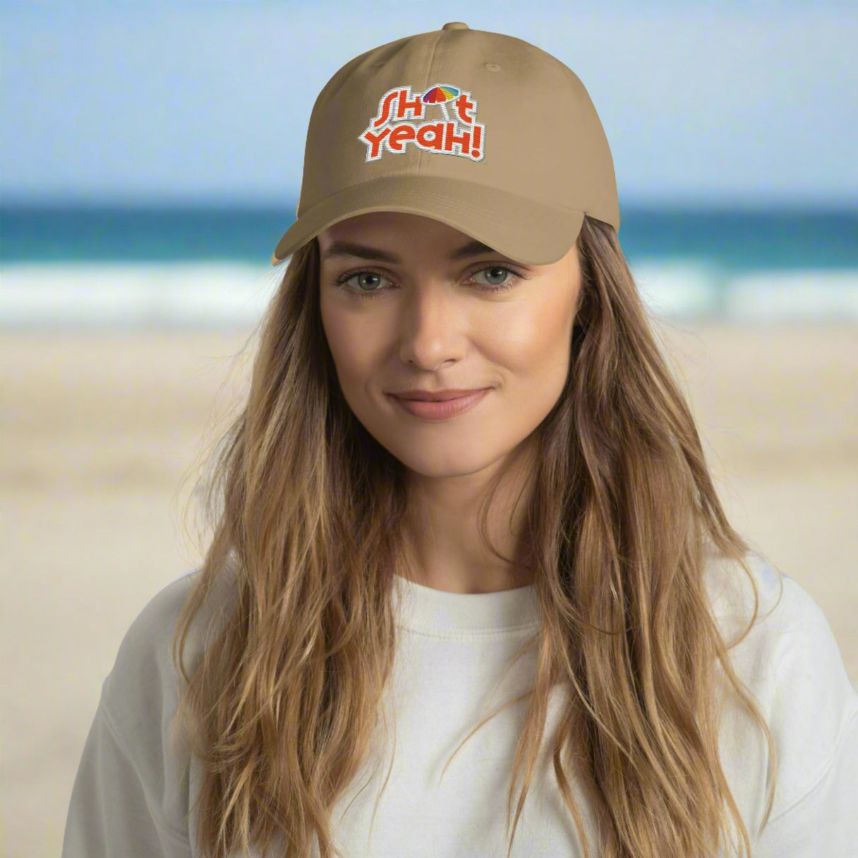 "SHIT YEAH!" Dad Hat | Orange Logo w/ Umbrella