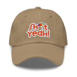 "SHIT YEAH!" Dad Hat | Orange Logo w/ Umbrella