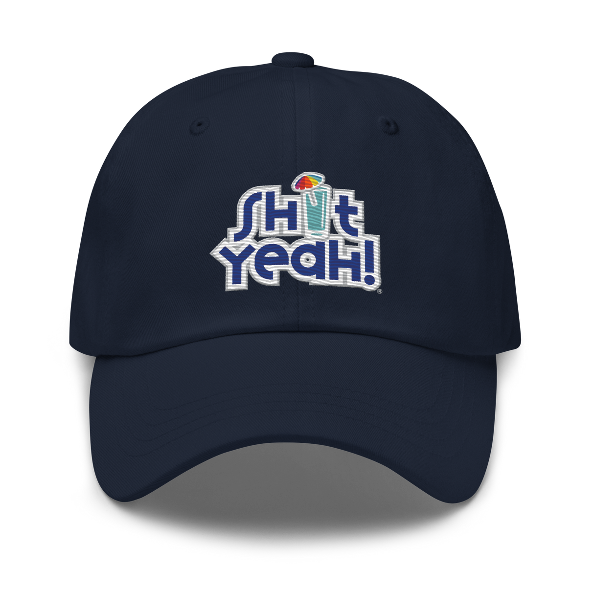 "SHIT YEAH!" Dad Hat | Blue Logo w/ Cocktail