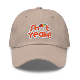 "SHIT YEAH!" Dad Hat | Orange Logo w/ Umbrella