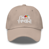 "SHIT YEAH!" Dad Hat | White Logo w/ Umbrella