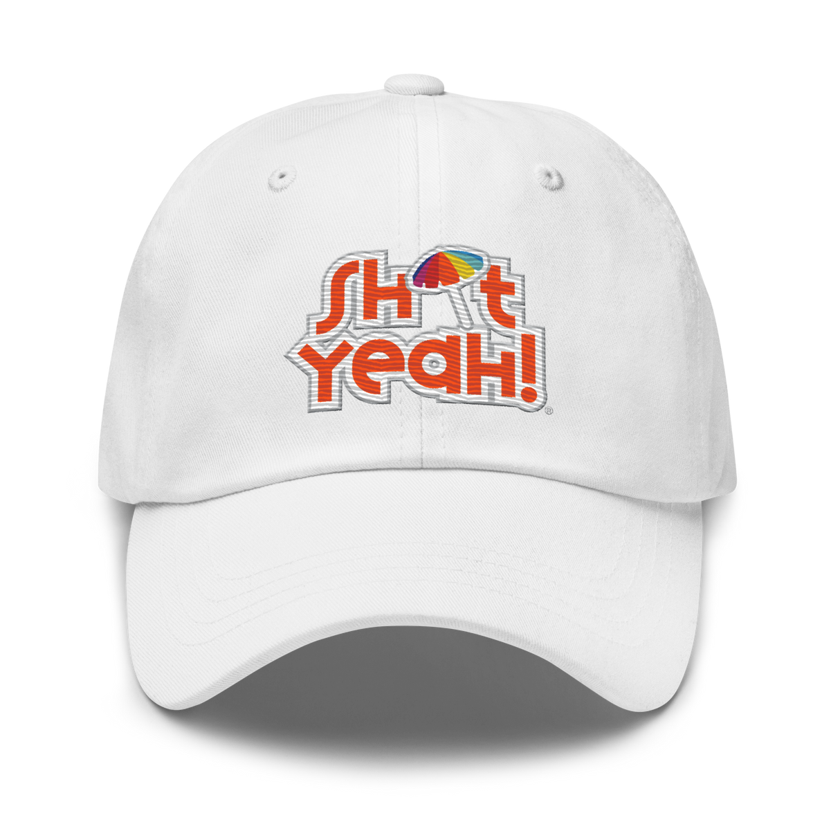 "SHIT YEAH!" Dad Hat | Orange Logo w/ Umbrella