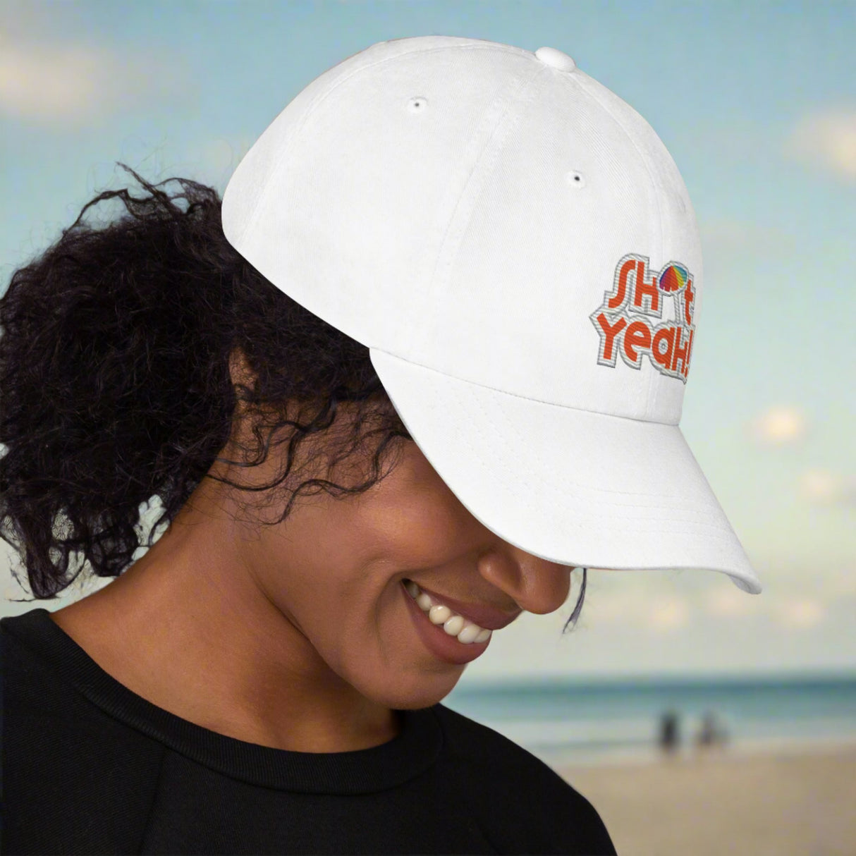 "SHIT YEAH!" Dad Hat | Orange Logo w/ Umbrella