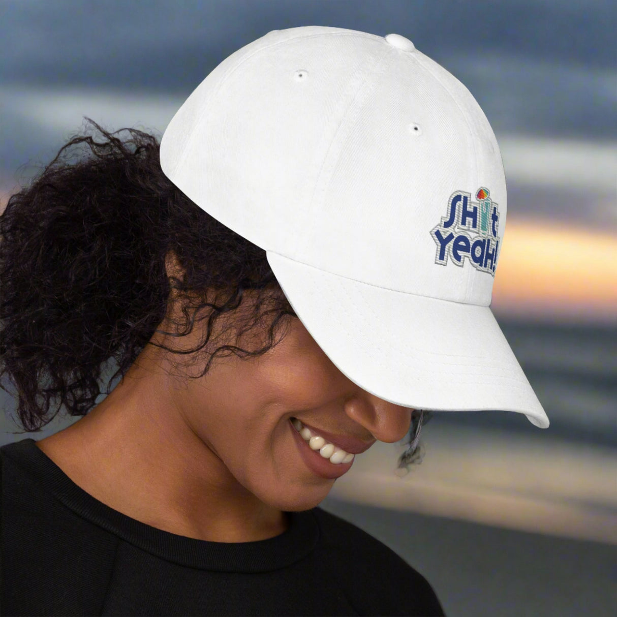 "SHIT YEAH!" Dad Hat | Blue Logo w/ Cocktail