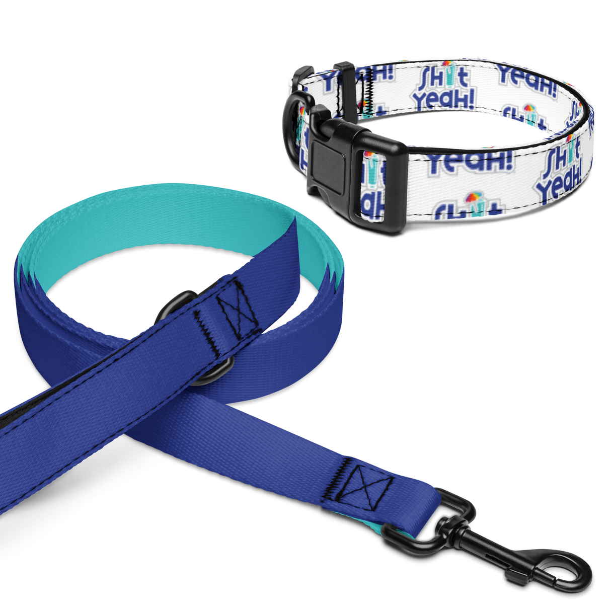 "SHIT YEAH" Pet Leash + Collar