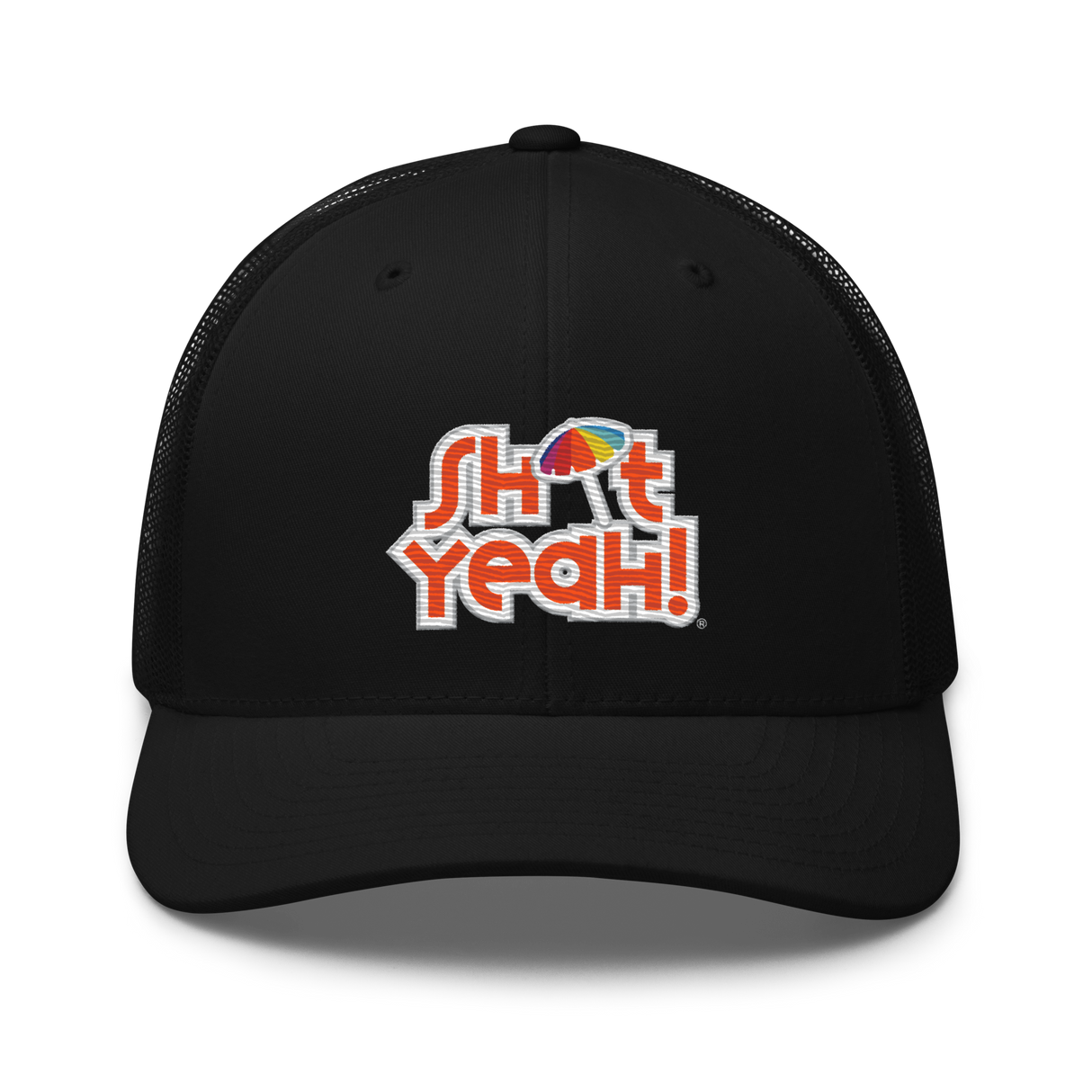 "SHIT YEAH!" Trucker Cap | Orange Logo w/ Umbrella