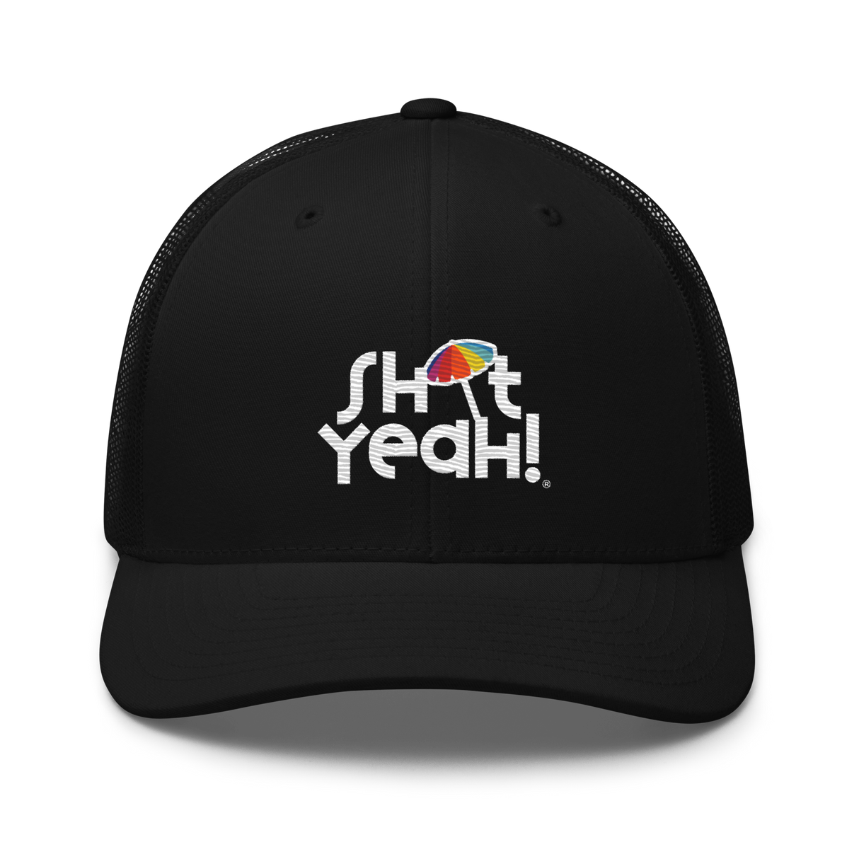 "SHIT YEAH!" Trucker Cap | White Logo w/ Umbrella