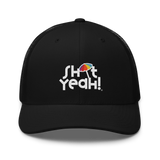 "SHIT YEAH!" Trucker Cap | White Logo w/ Umbrella