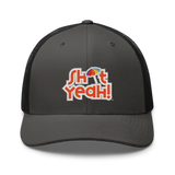 "SHIT YEAH!" Trucker Cap | Orange Logo w/ Umbrella