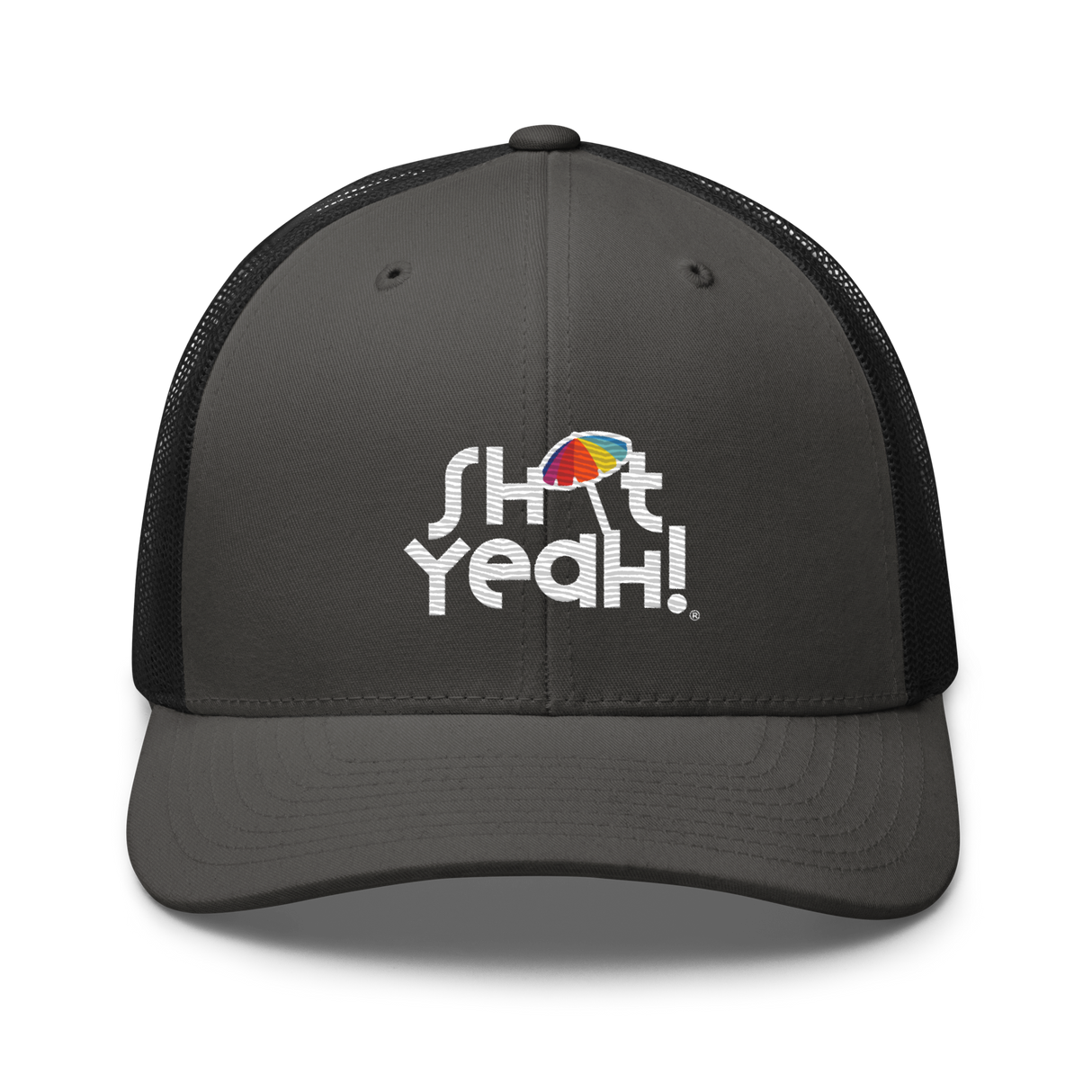 "SHIT YEAH!" Trucker Cap | White Logo w/ Umbrella