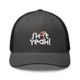 "SHIT YEAH!" Trucker Cap | White Logo w/ Umbrella