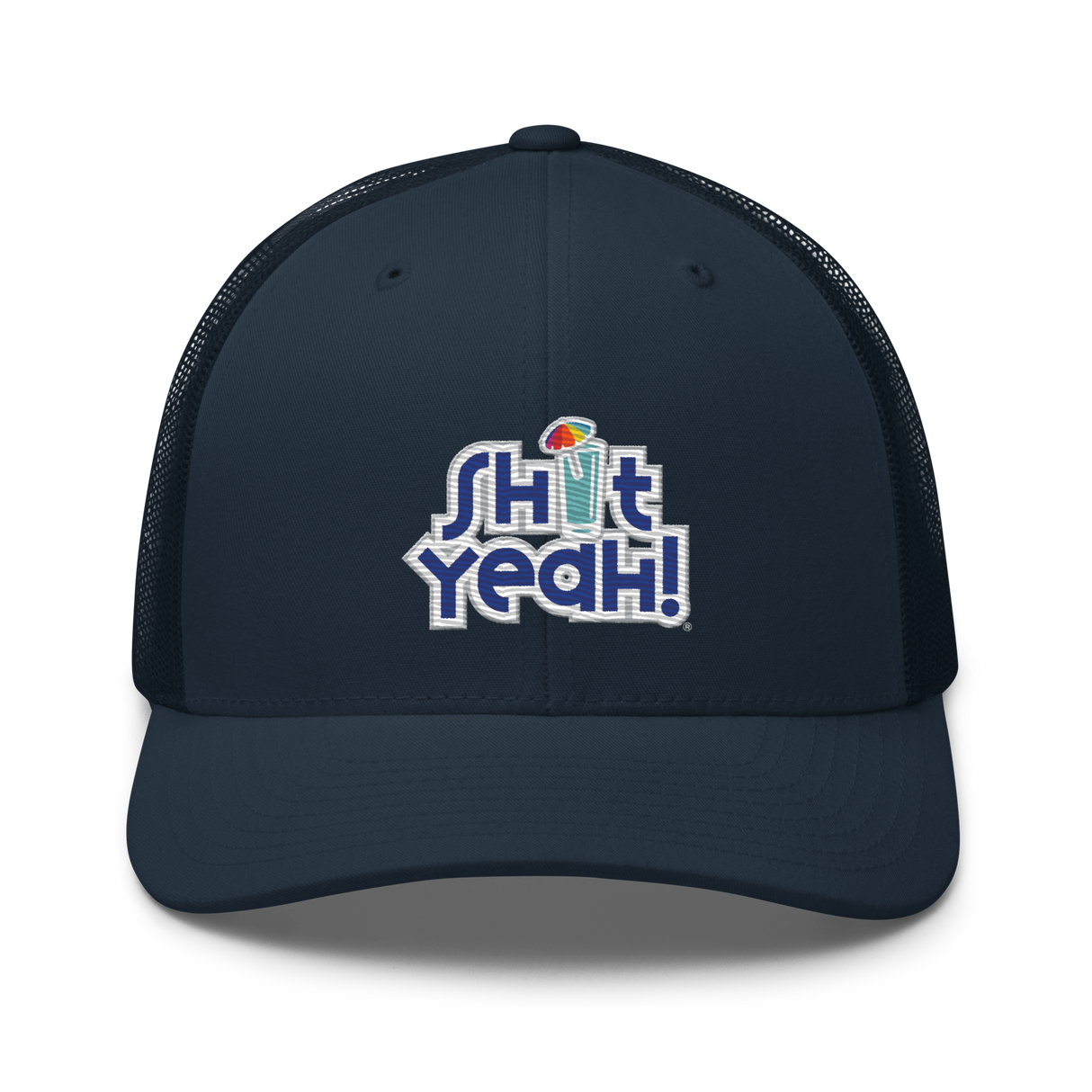 "SHIT YEAH!" Trucker Cap | Blue Logo w/ Cocktail