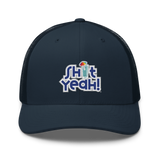 "SHIT YEAH!" Trucker Cap | Blue Logo w/ Cocktail