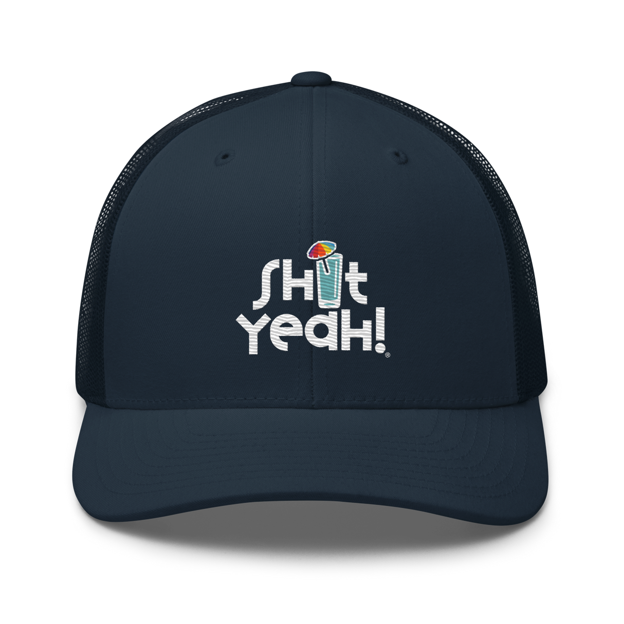 "SHIT YEAH!" Trucker Cap | White Logo w/ Cocktail