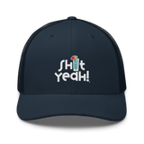 "SHIT YEAH!" Trucker Cap | White Logo w/ Cocktail