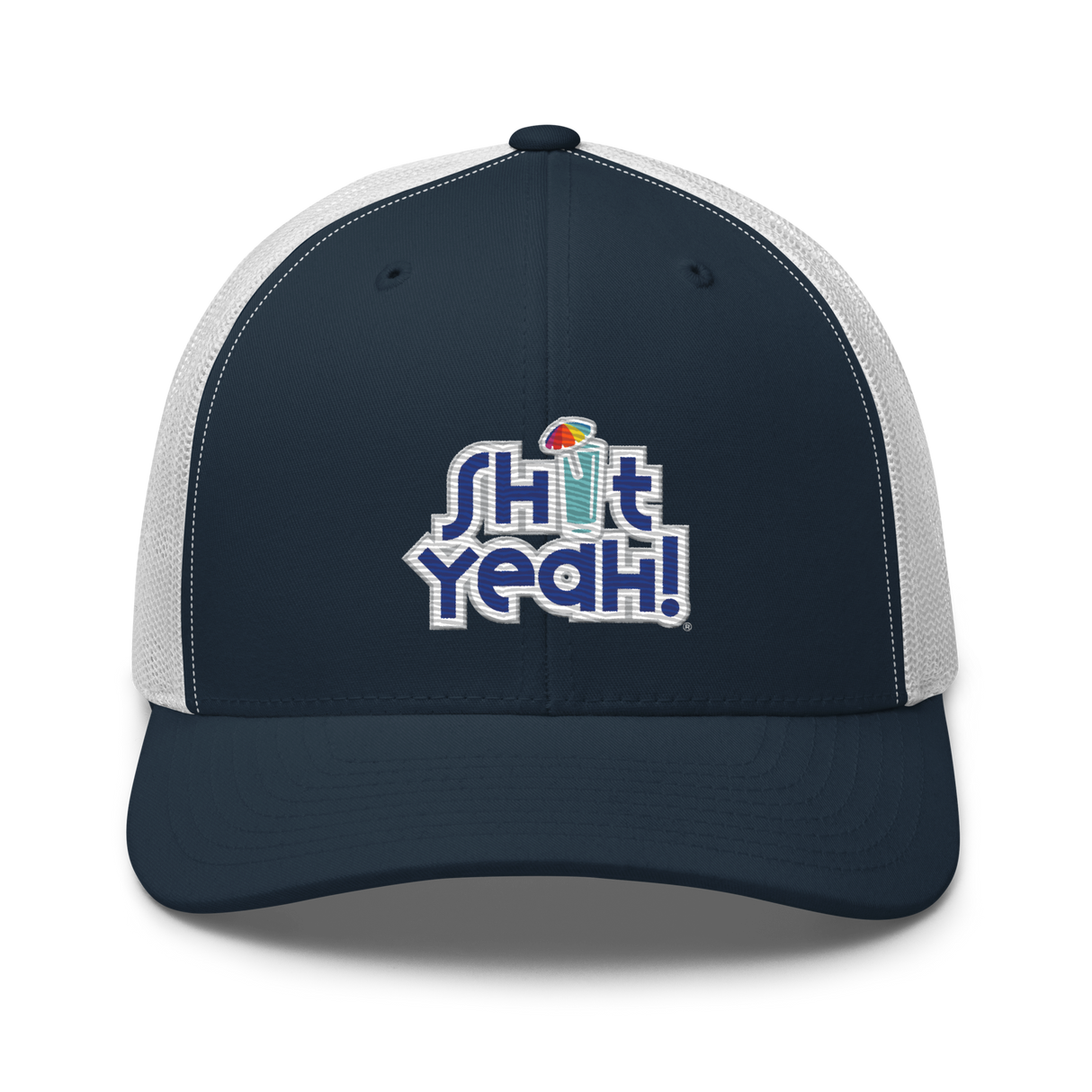 "SHIT YEAH!" Trucker Cap | Blue Logo w/ Cocktail