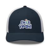 "SHIT YEAH!" Trucker Cap | Blue Logo w/ Cocktail