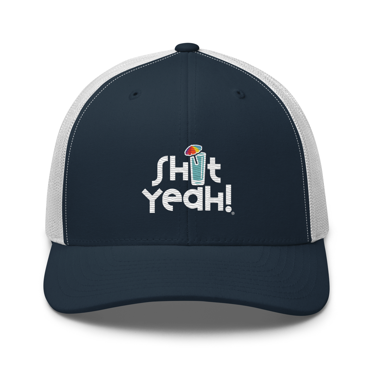 "SHIT YEAH!" Trucker Cap | White Logo w/ Cocktail