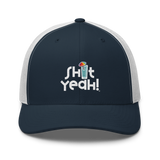 "SHIT YEAH!" Trucker Cap | White Logo w/ Cocktail