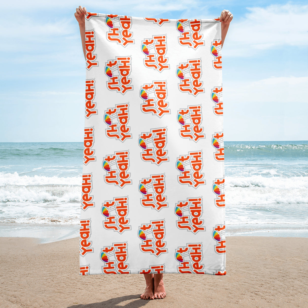 "SHIT YEAH!" Beach Towel | Orange