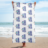 "SHIT YEAH!" Beach Towel | Blue