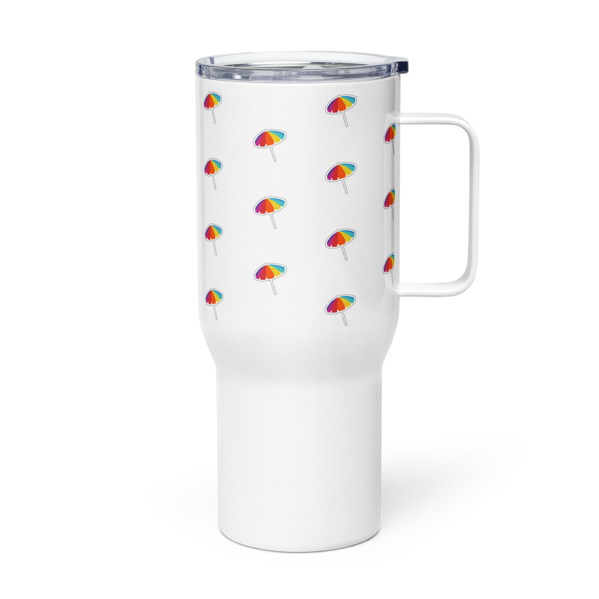 Oversized Travel Tumbler | Umbrella Pattern